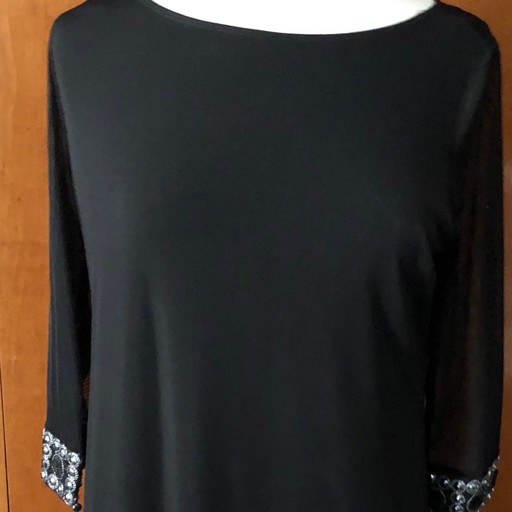 Black dress with beads
